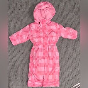 Vintage Sportscaster Pink Infant Snowsuit one piece 18 month